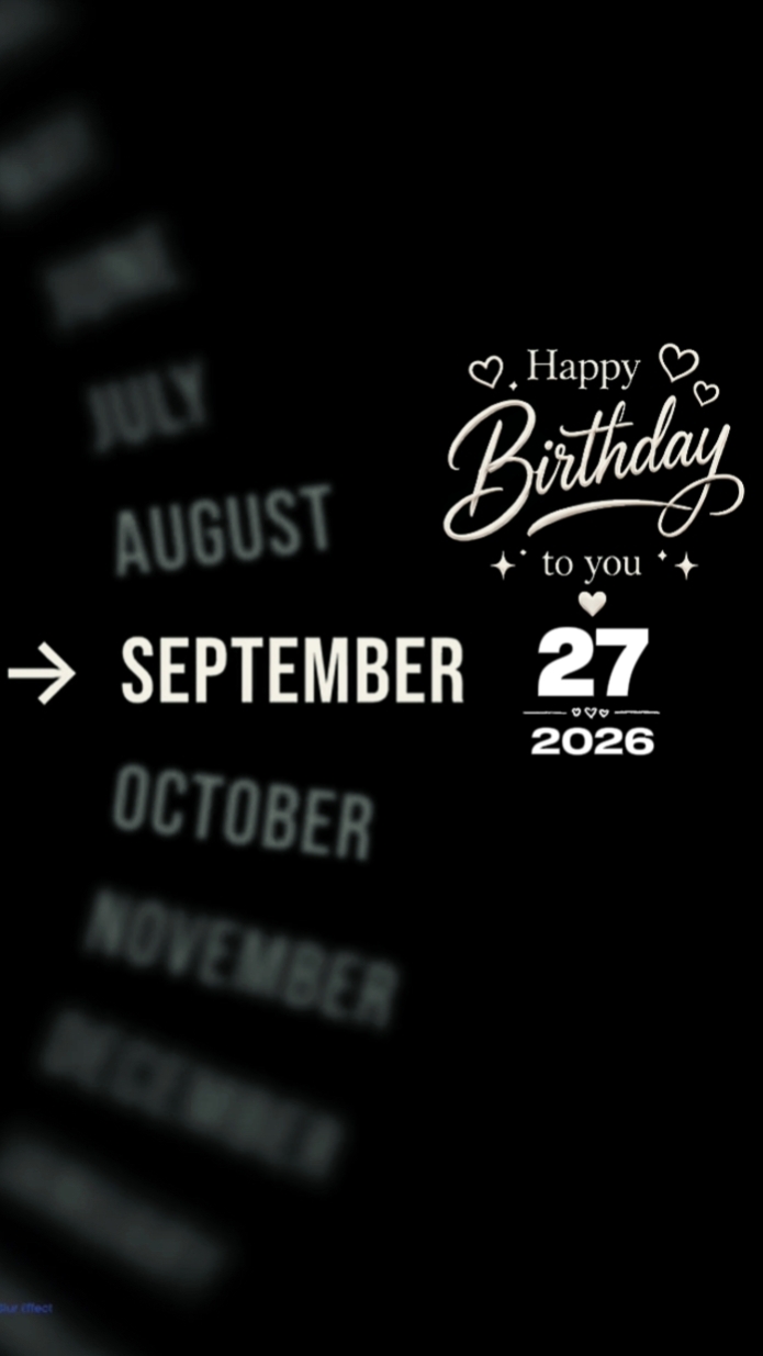 Septmber 27th Brthdy