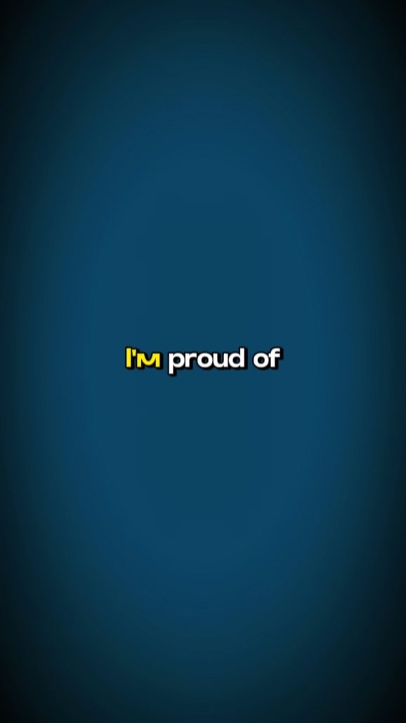 Estoy orgulloso de mí mismo