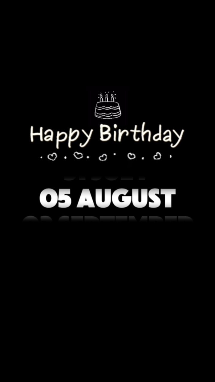 ANNIVERSAIRE 05 AOÛT 