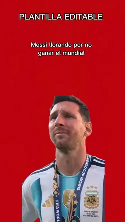 Messi llorando