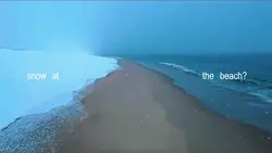 Snow On The Beach