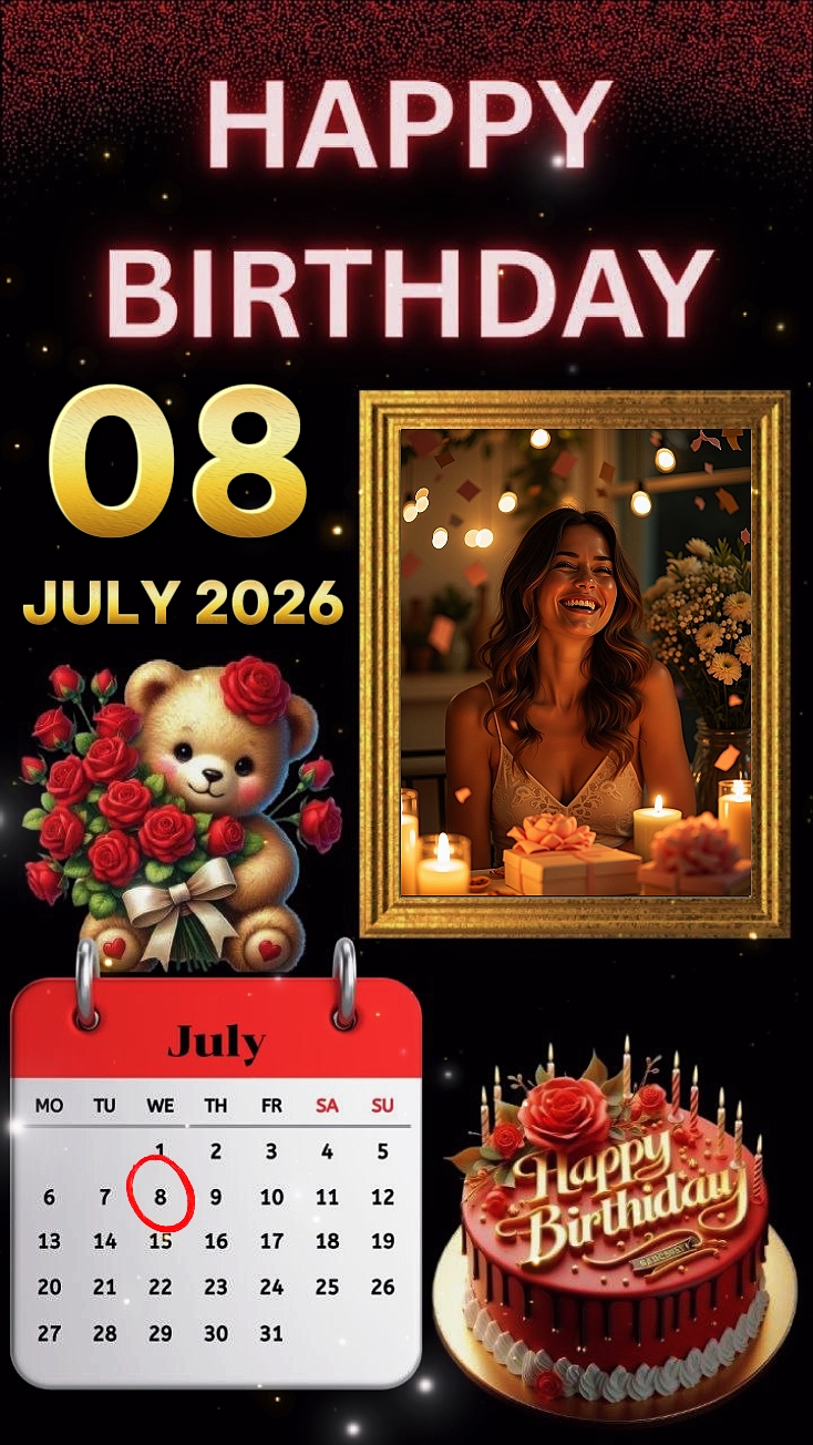 Feliz cumpleaños 08 de julio 