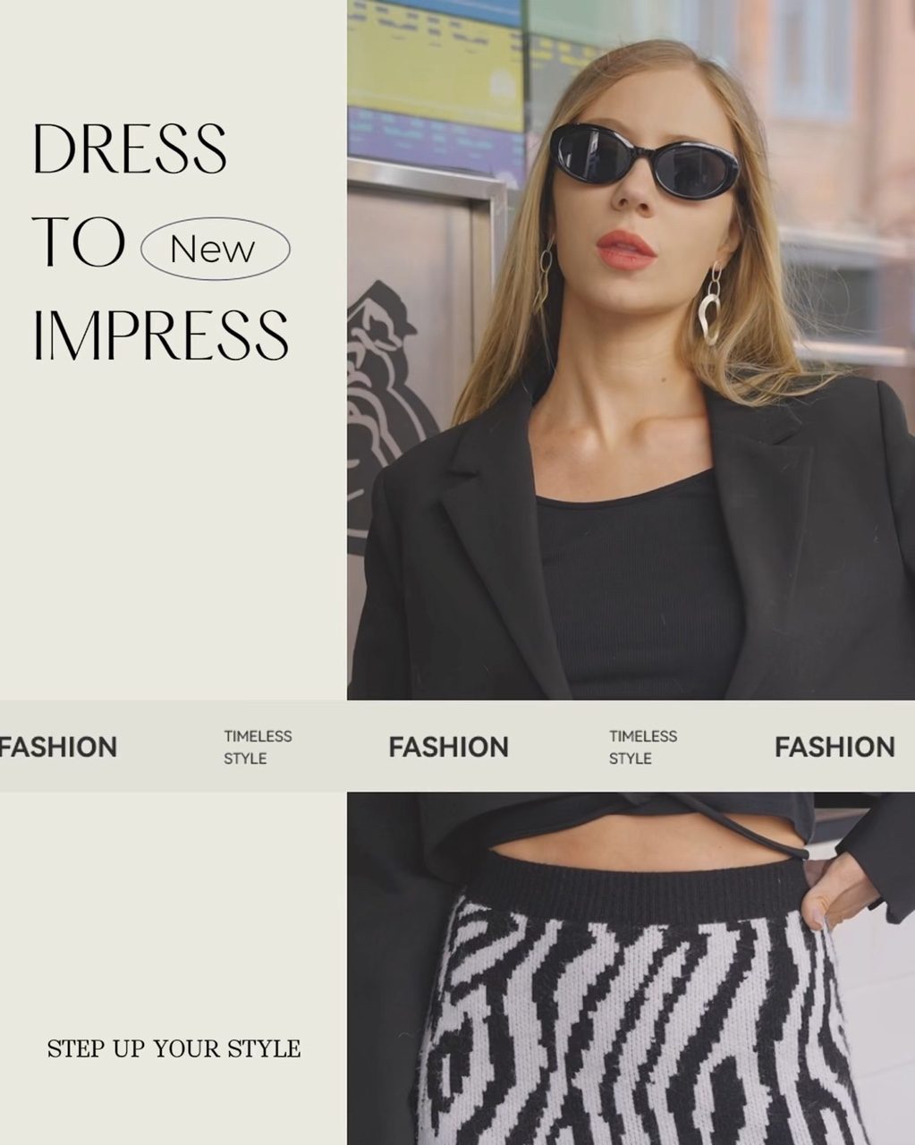 Pantalla de productos de ropa y accesorios