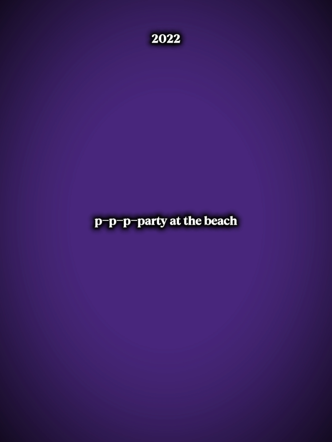 party at the beach