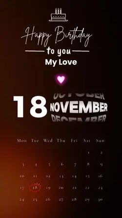 Hbd mylove 17 Nov
