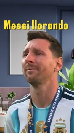 Messi llorando
