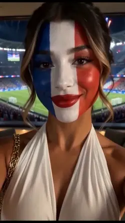 FRANCE TRICOLOR FACE