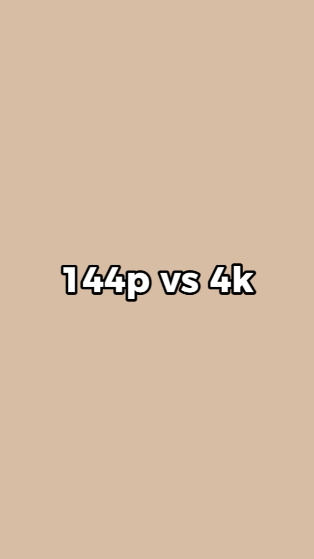 144p vs 4k trending
