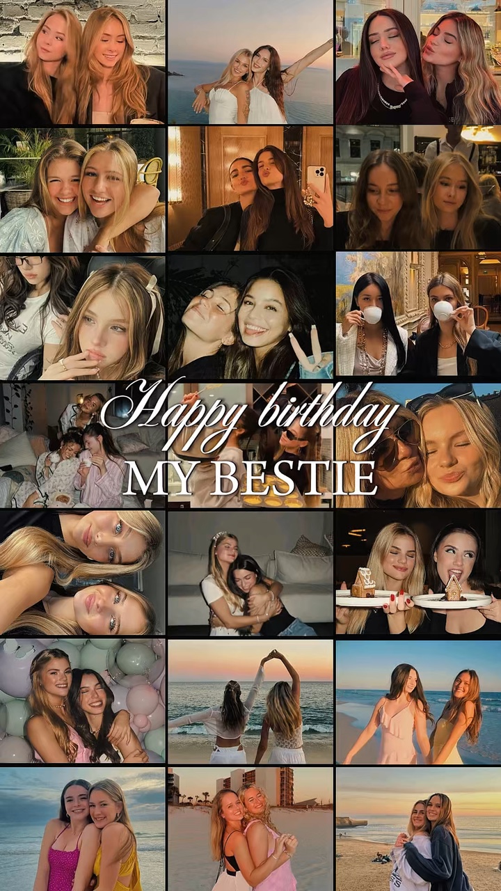 Aniversário minha melhor amiga 