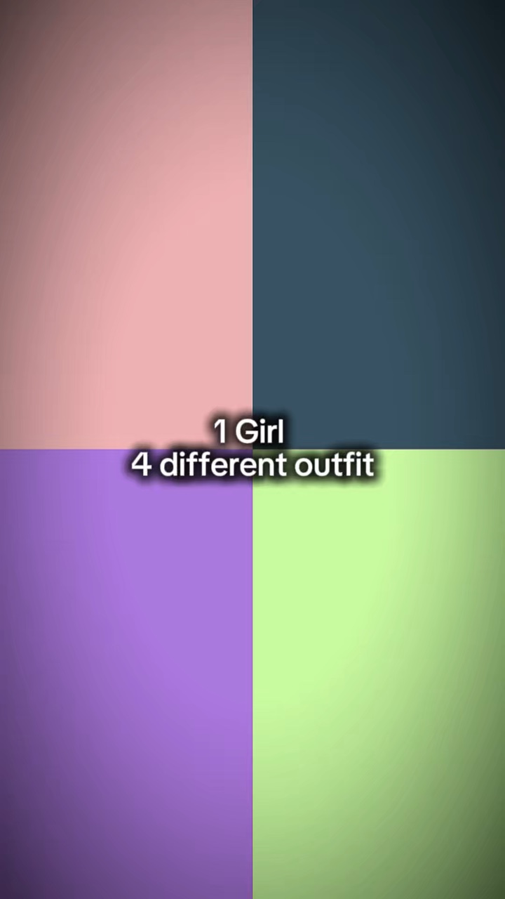 1 girl 4 different 