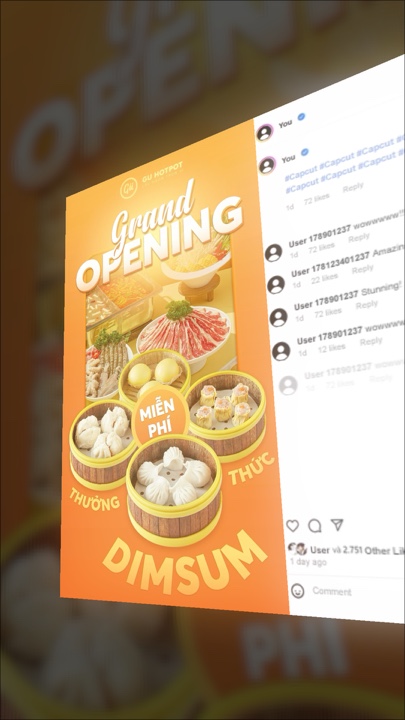 Folheto de cartaz de comida