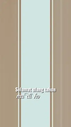 Selamat Ulang Tahun 