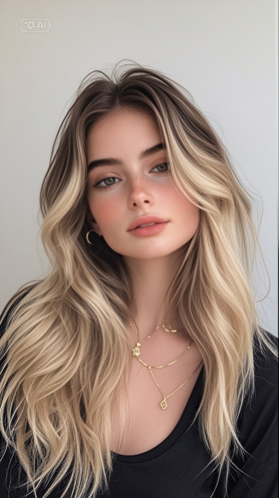 efek rambut blonde 