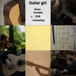 Acoustic guitar girl