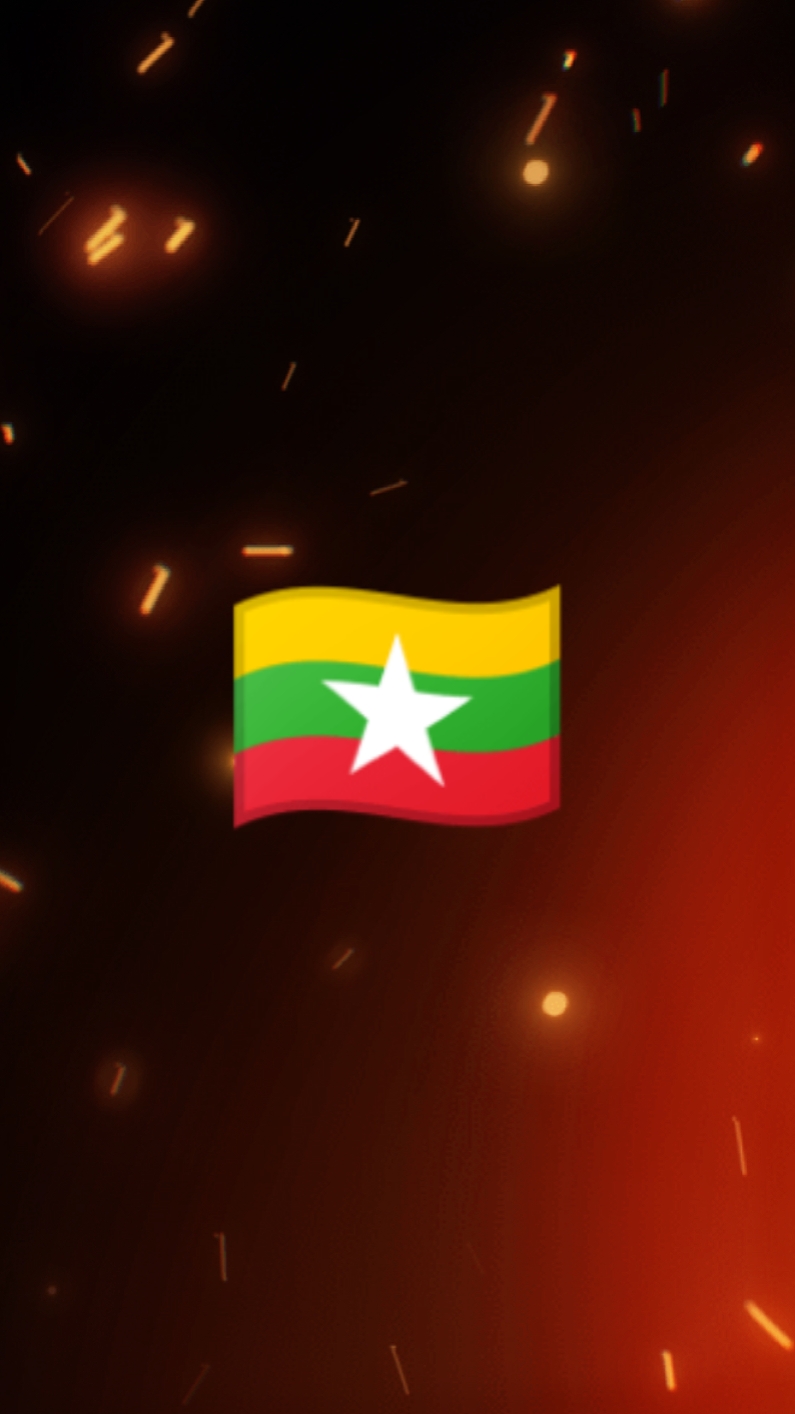 Bandera de tendencia de Myanmar