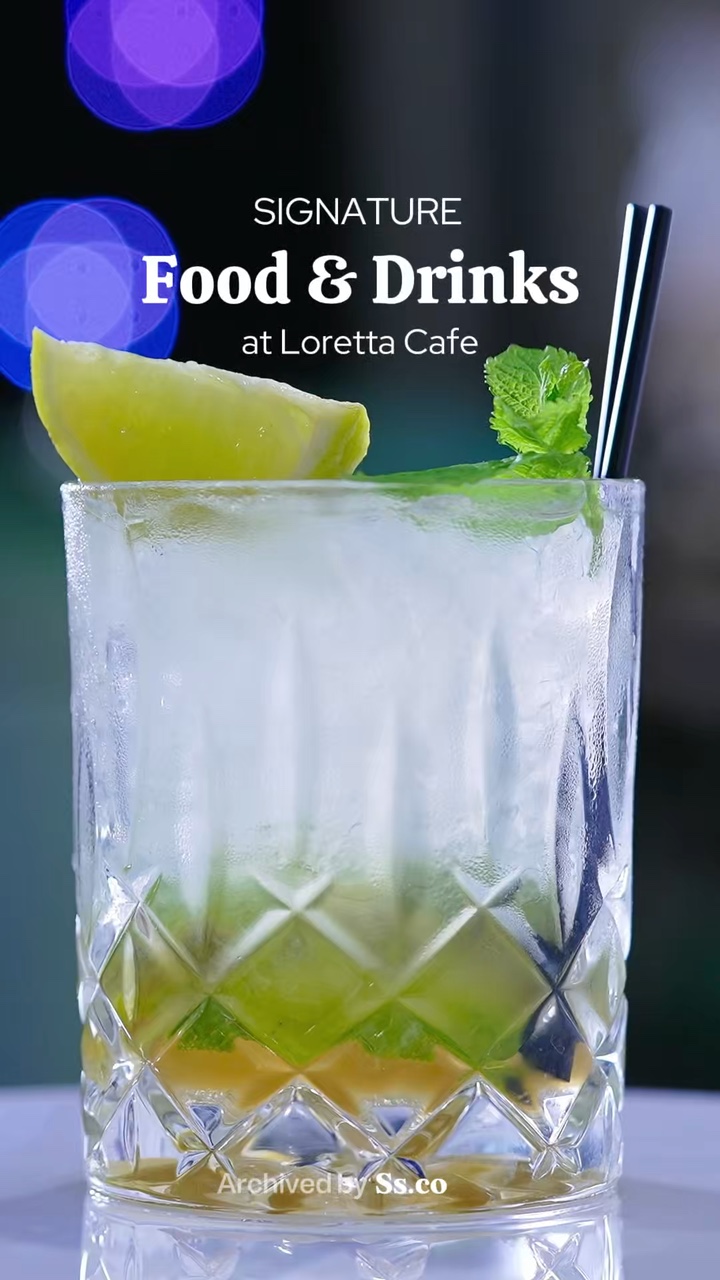 Comida e bebida fresca