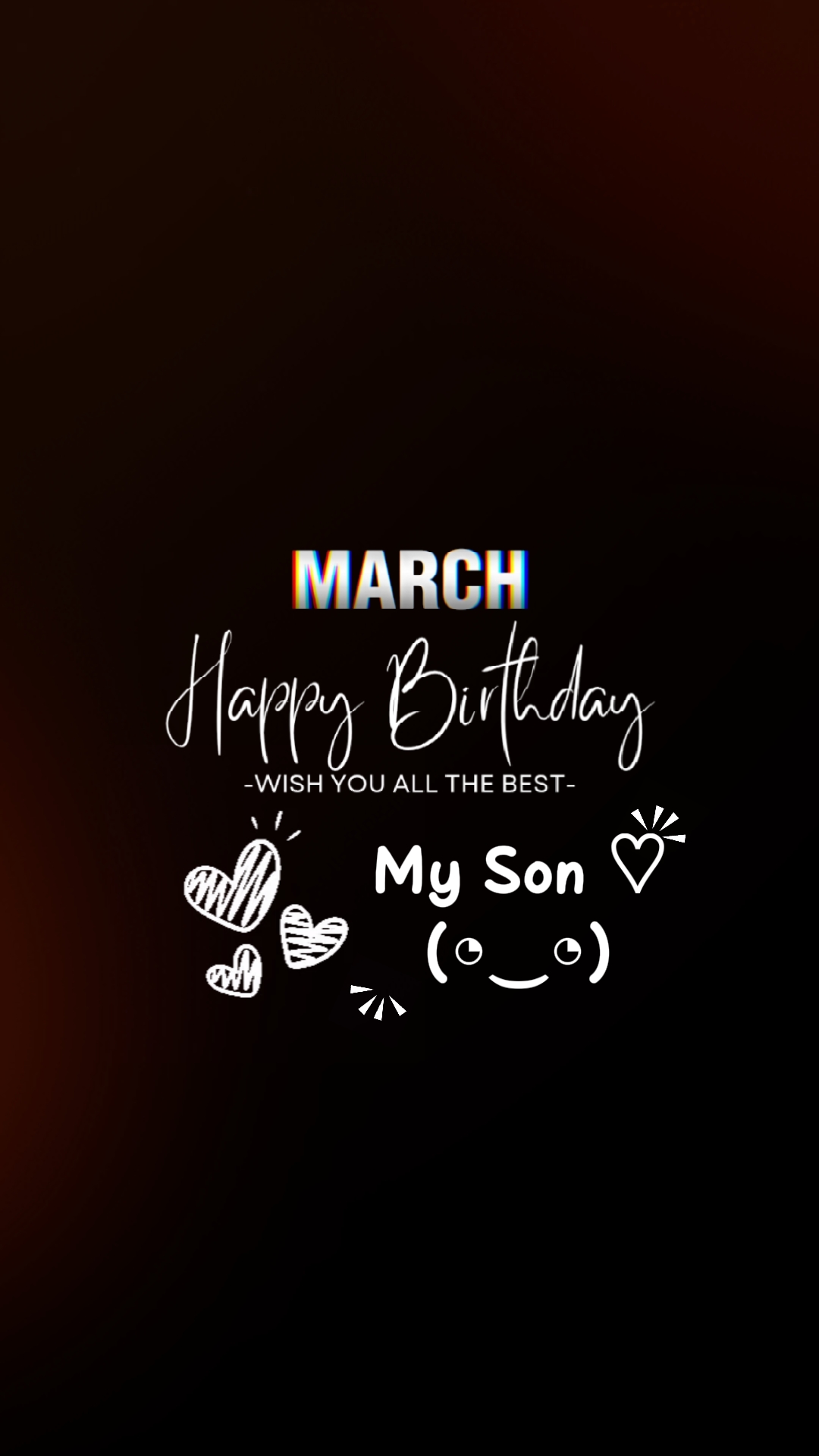 Anniversaire mars fils