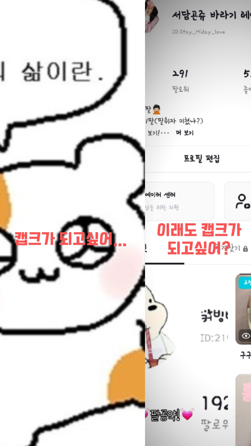 이래도 캡크가 되고싶어?