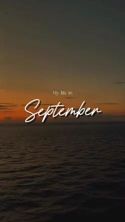 my life in september