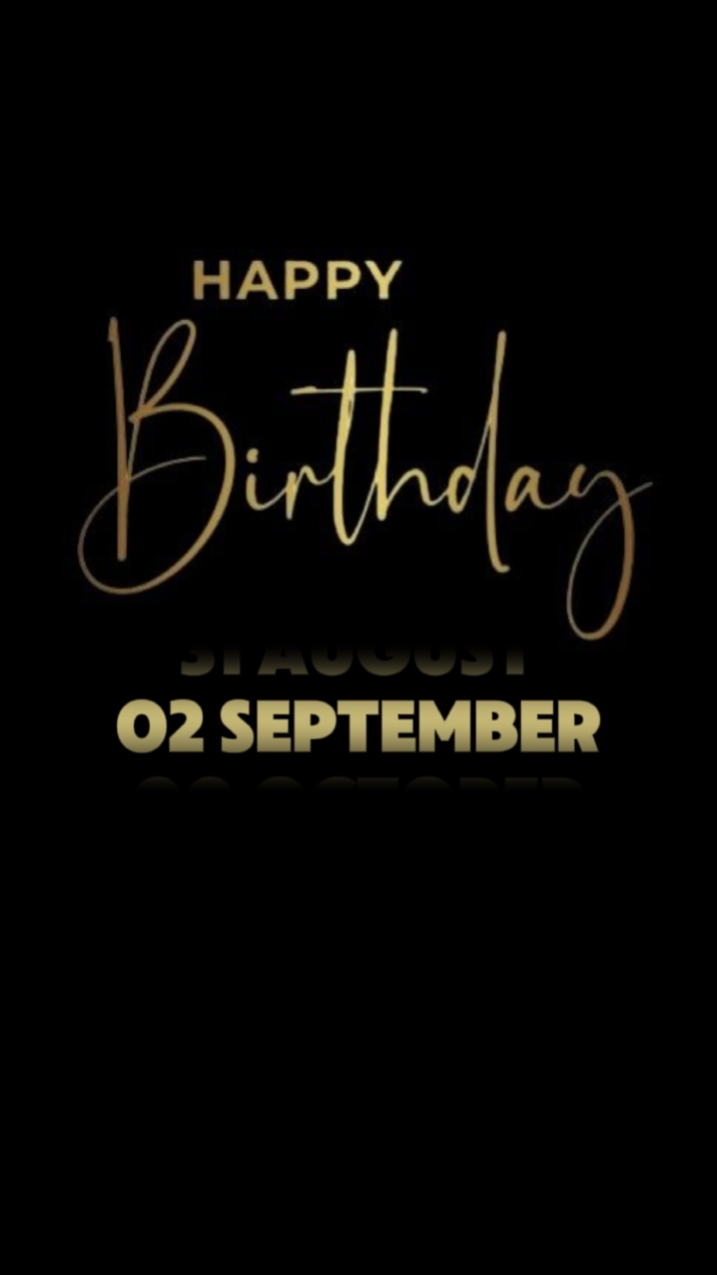 BIRTHDAY 2 SEPTEMBER