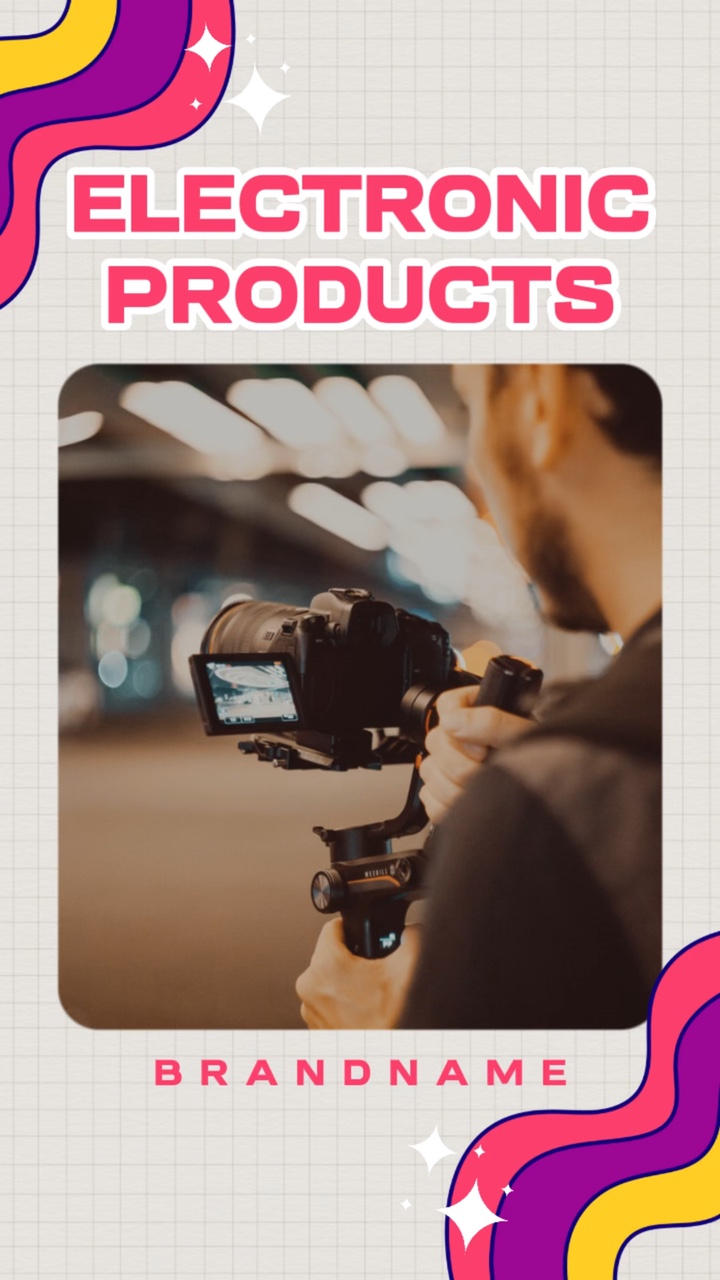 Digital accessories using display in a pop style