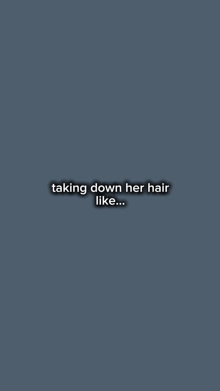 그녀의 머리를 내리고