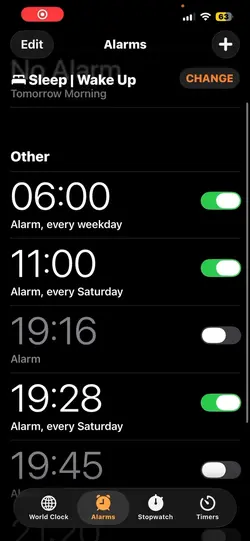 6 WEEKS OFF