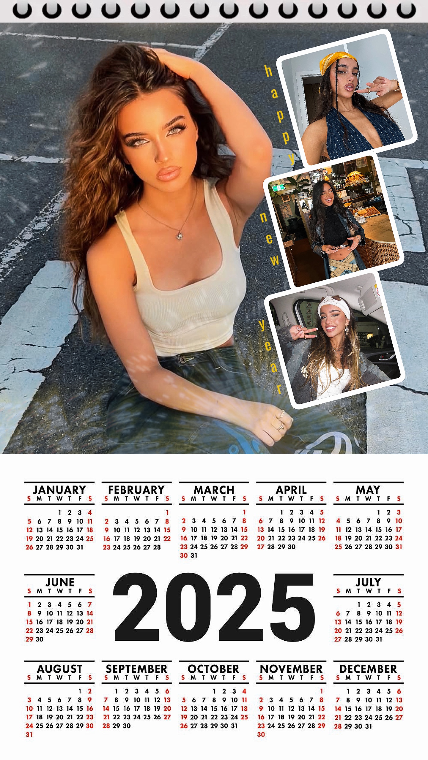 Calendario año nuevo