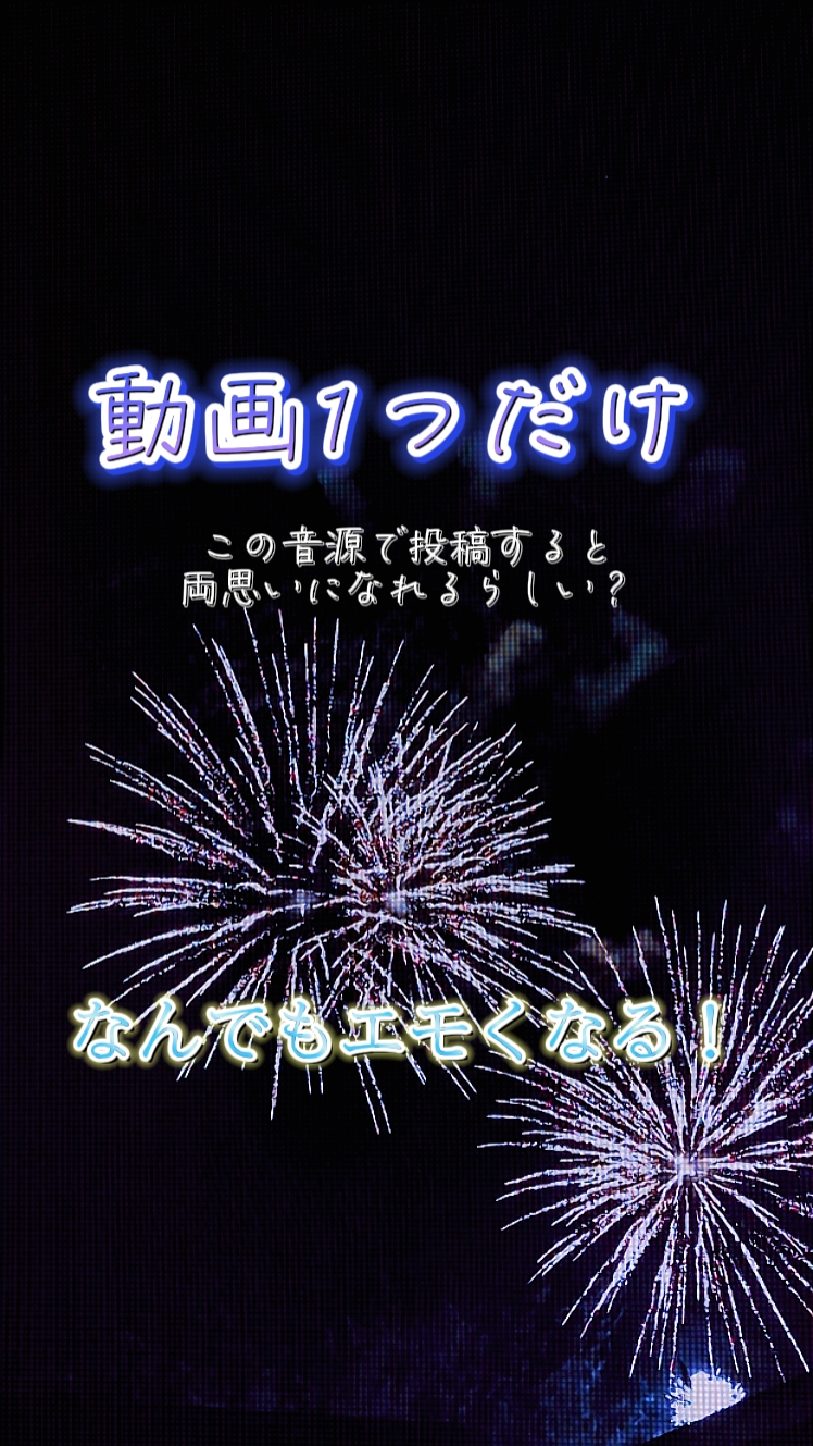 動画1つだけ！
