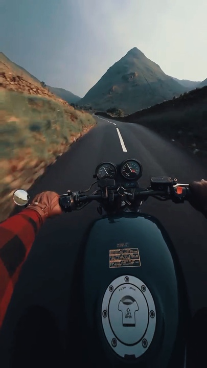 Viagem de motovlog