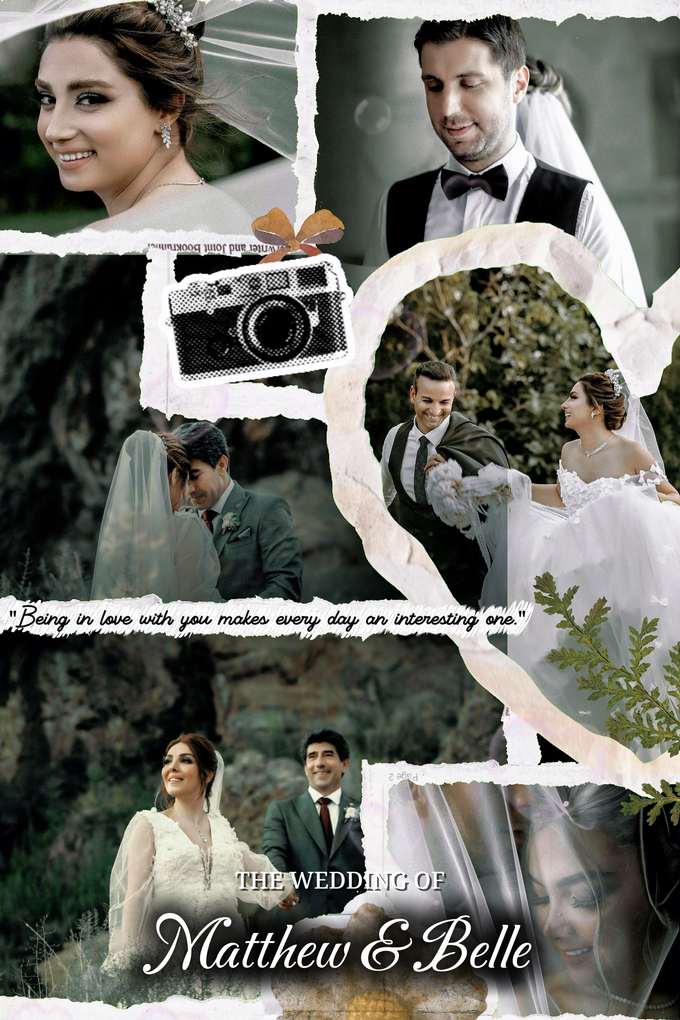Mariage de collage