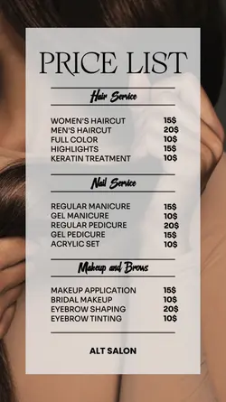 PRICELIST SALON