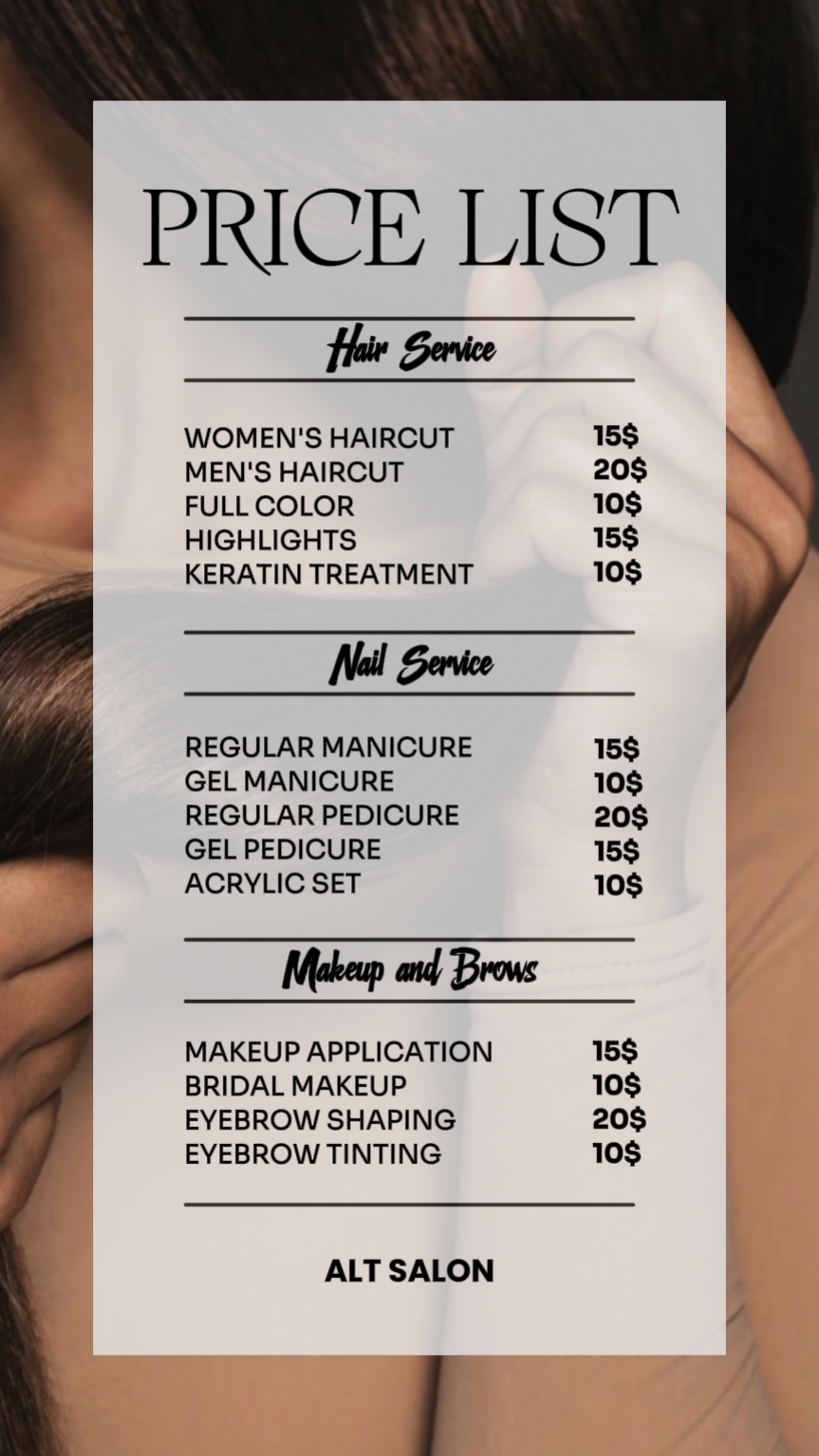 SALÓN PRICELISTA