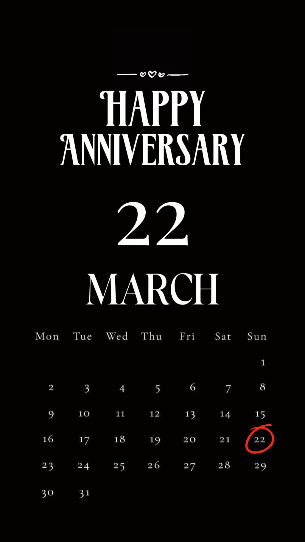 ANNIV 22 DE MARZO