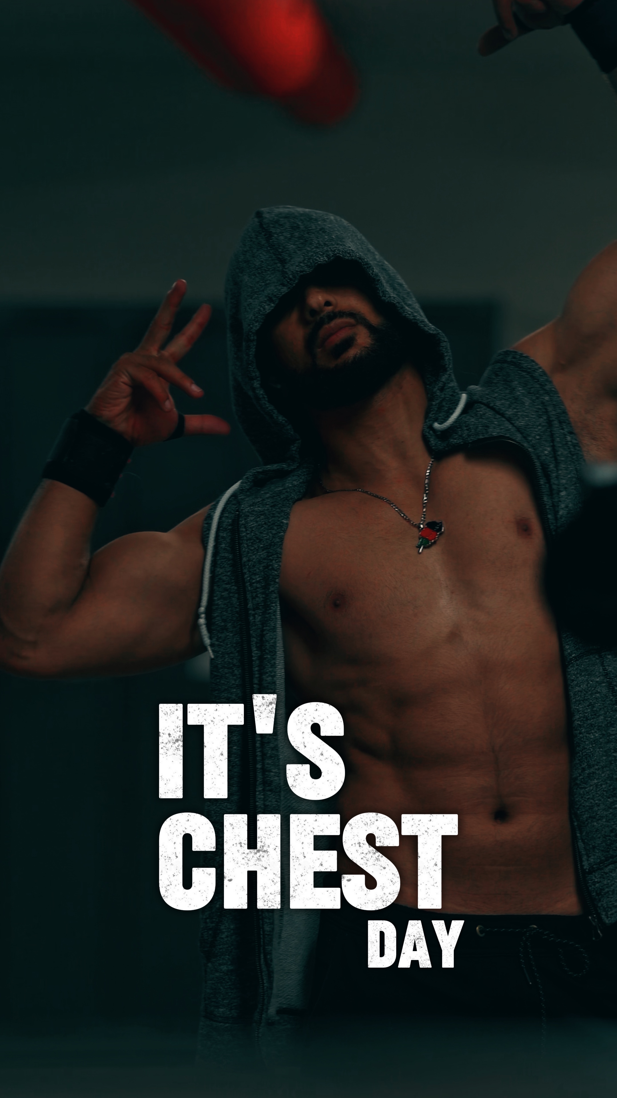 It’s chest day gym