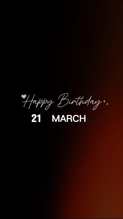 JOYEUX ANNIVERSAIRE 21mar