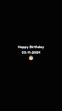 HBD 3 NOV 2024