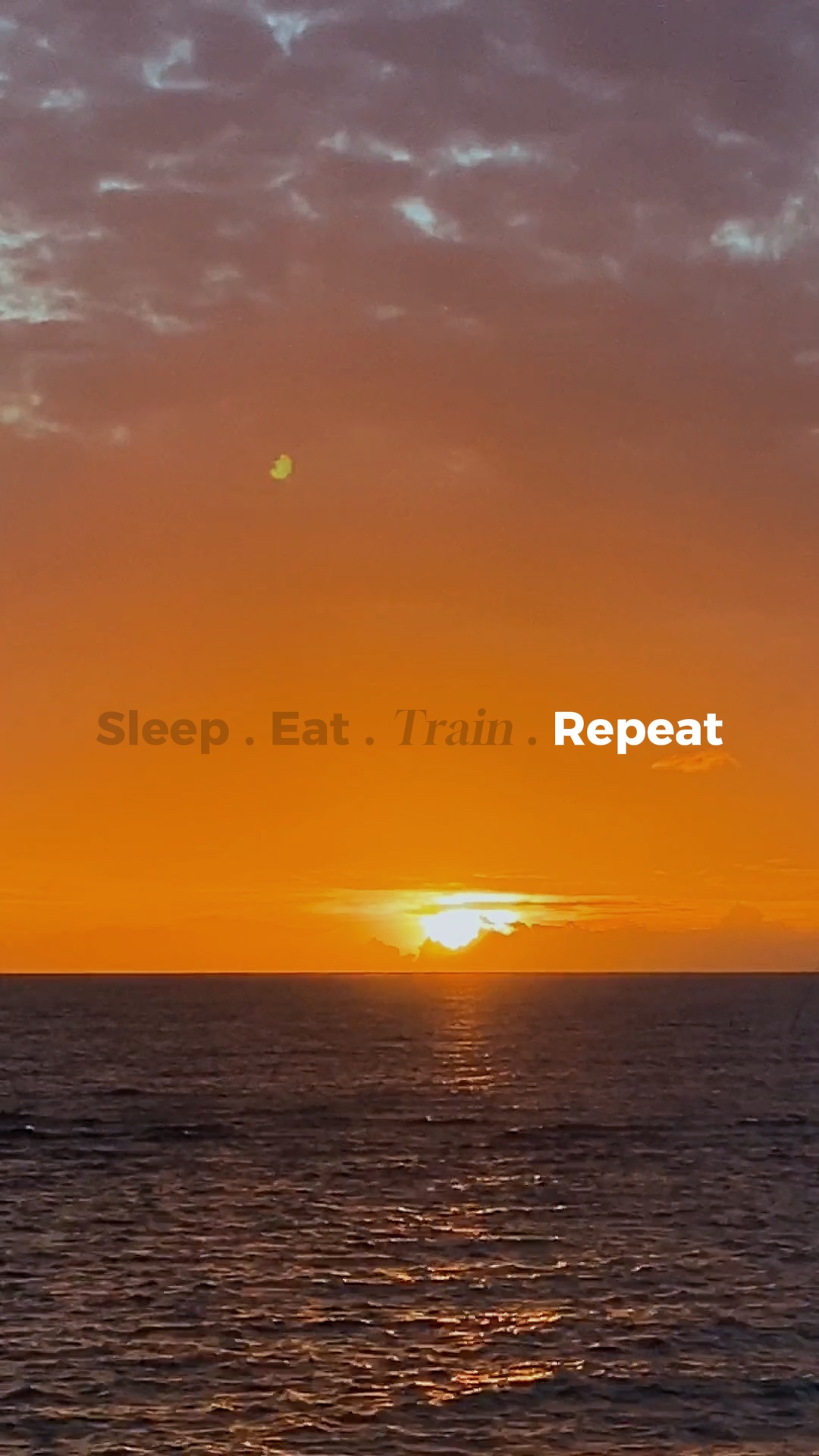 train, eat, repeat