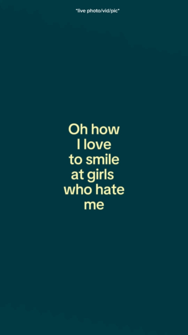I love to smile 
