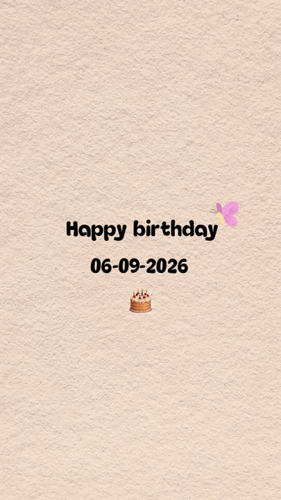 HBD LOVE 6 SEPTEMBRE