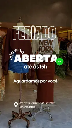 FERIADO LOJA ABERTA 
