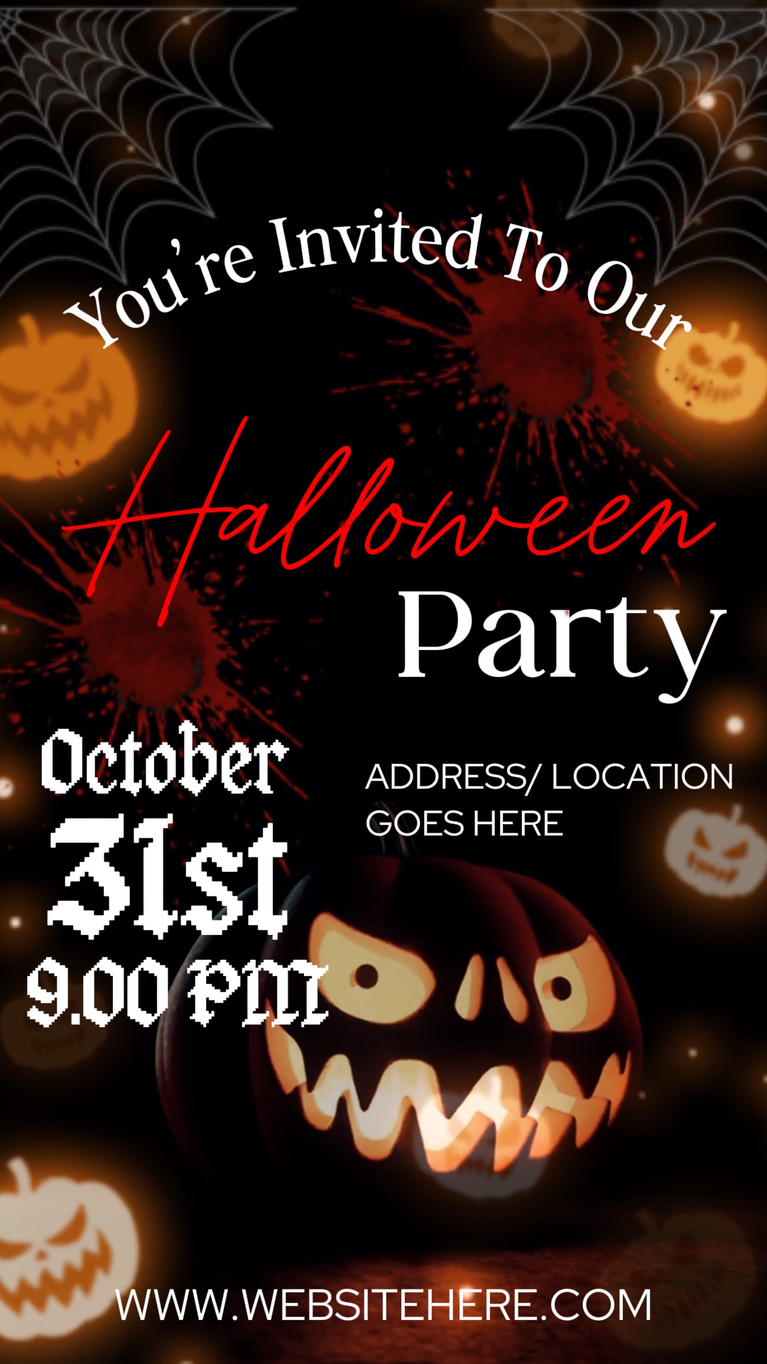 Convite de Halloween