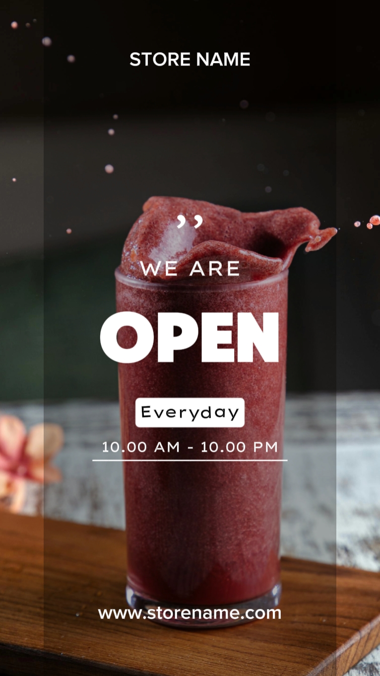 we are open