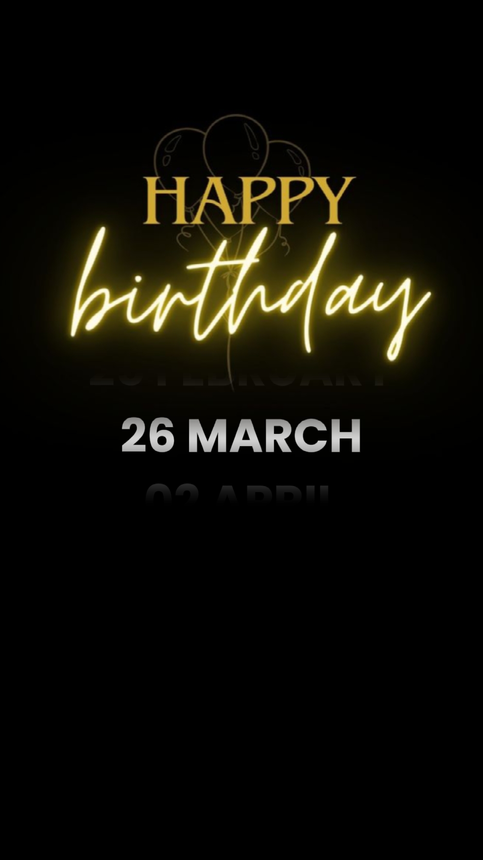 ULANG TAHUN 26 MARET 
