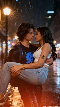 ROMANTIC RAIN COUPLE