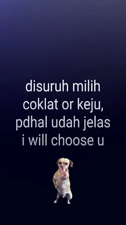 disuruh milih coklat