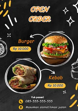 open order makanan 