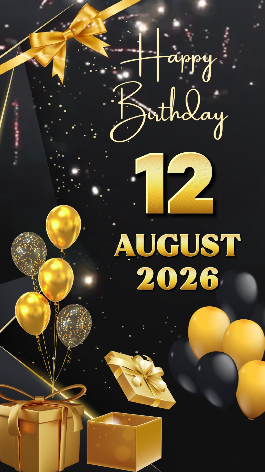 Feliz cumpleaños 12 de agosto de 2026