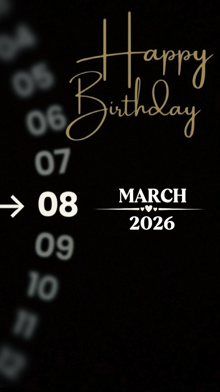 ANNIVERSAIRE 08 MARS 