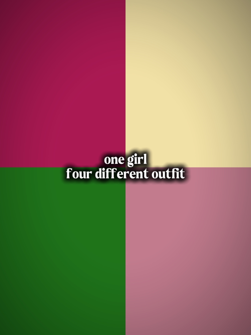 1 fille 4 tenue différente
